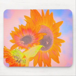 Tapis De Souris Mousepad aux tournesols