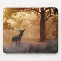 Mousepad avec cerf / Mousepad Hirsch