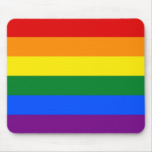Tapis De Souris Mousepad avec drapeau arc-en-ciel LGBT