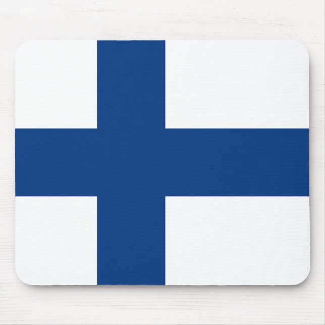 Tapis De Souris Mousepad avec Drapeau de Finlande (Devant)