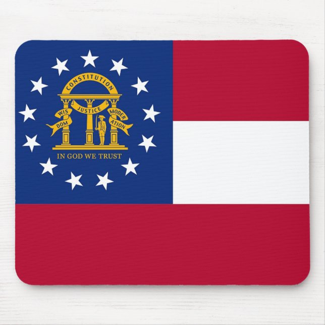 Tapis De Souris Mousepad avec Drapeau de Géorgie Etat - USA (Devant)