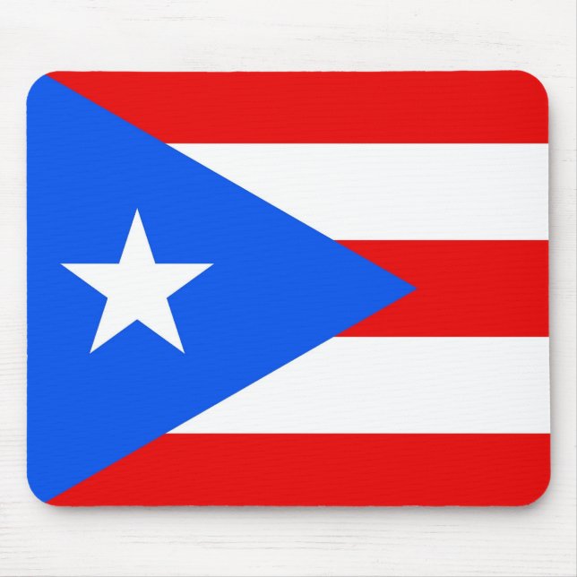 Tapis De Souris Mousepad avec Drapeau de Porto Rico - USA (Devant)