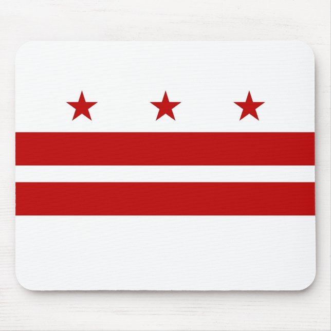 Tapis De Souris Mousepad avec drapeau de Washington DC - USA (Devant)