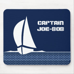 Tapis De Souris Mousepad avec le nom du capitaine dessus
