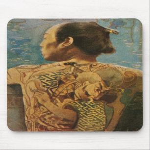 Tapis De Souris Mousepad avec l'homme tatoué From 1920 Japon