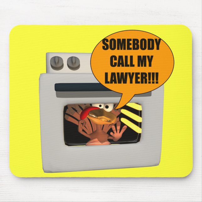 Tapis De Souris Mousepad - avocat de la Turquie de thanksgiving (Devant)