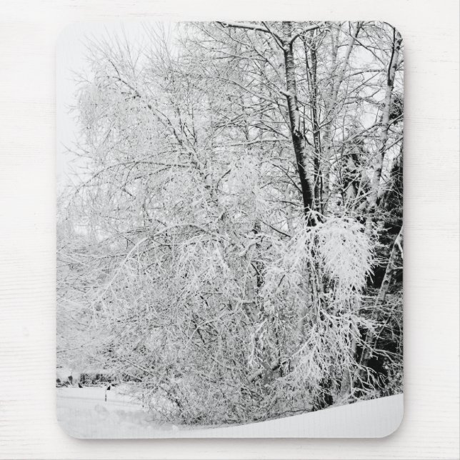 Tapis De Souris Mousepad blanc d'hiver (Devant)