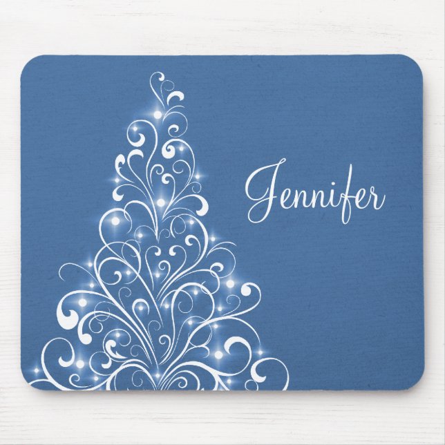 Tapis De Souris Mousepad, Bleu (Devant)