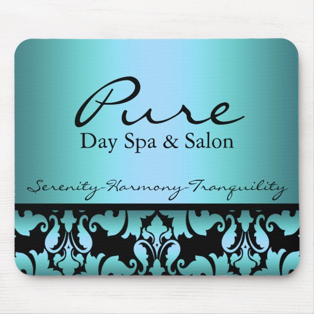 Tapis De Souris Mousepad bleu Damas (Devant)