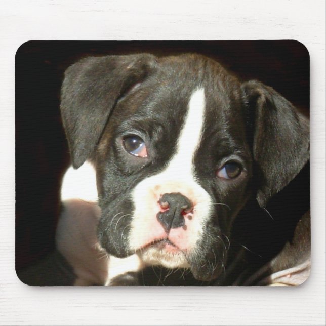 Tapis De Souris Mousepad Brindle de chiot de boxeur (Devant)