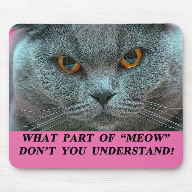 Tapis De Souris Mousepad britannique bleu de Shorthair (Devant)