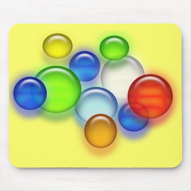 Tapis De Souris Mousepad - bulles colorées (Devant)