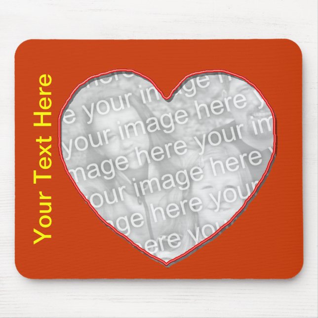 Tapis De Souris Mousepad - Cadre cardiaque (Devant)