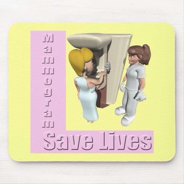 Tapis De Souris Mousepad - cancer du sein de mammographie (Devant)