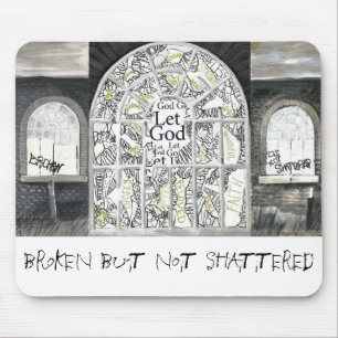 Tapis De Souris Mousepad CASSÉ MAIS NON BRISÉ