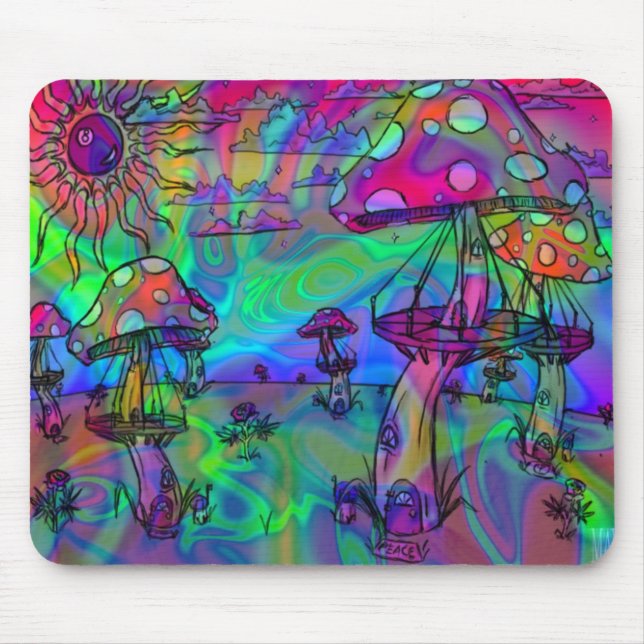 Tapis De Souris mousepad champignons (Devant)