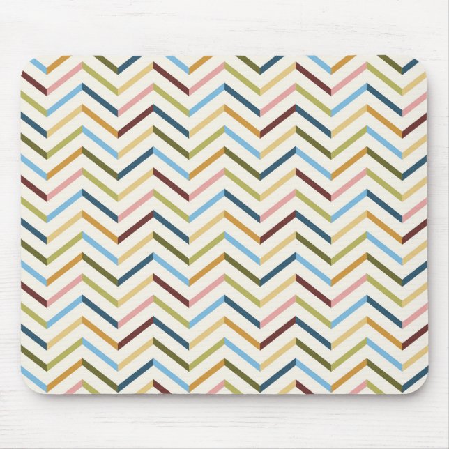 Tapis De Souris Mousepad Chevron MultiColor (Devant)