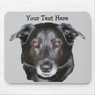 Tapis De Souris Mousepad, chien de repérage du Labrador noir