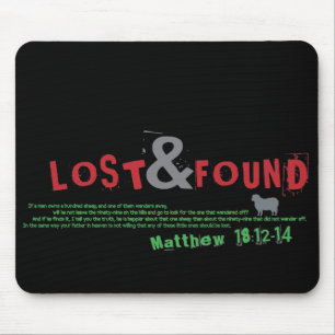 Tapis De Souris Mousepad chrétien perdu et trouvé