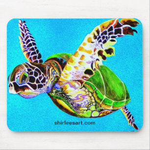 Tapis De Souris mousepad coloré de tortue