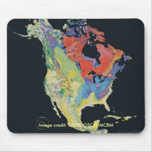 Tapis De Souris Mousepad/continent nord-américain