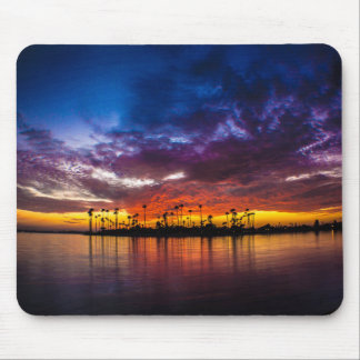 Tapis De Souris Mousepad - coucher du soleil d'arc-en-ciel de baie