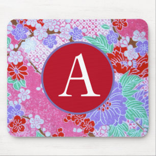 TAPIS DE SOURIS MOUSEPAD CUSTOM D'ORIGINE JAPANESE FLORAL PATTERNS