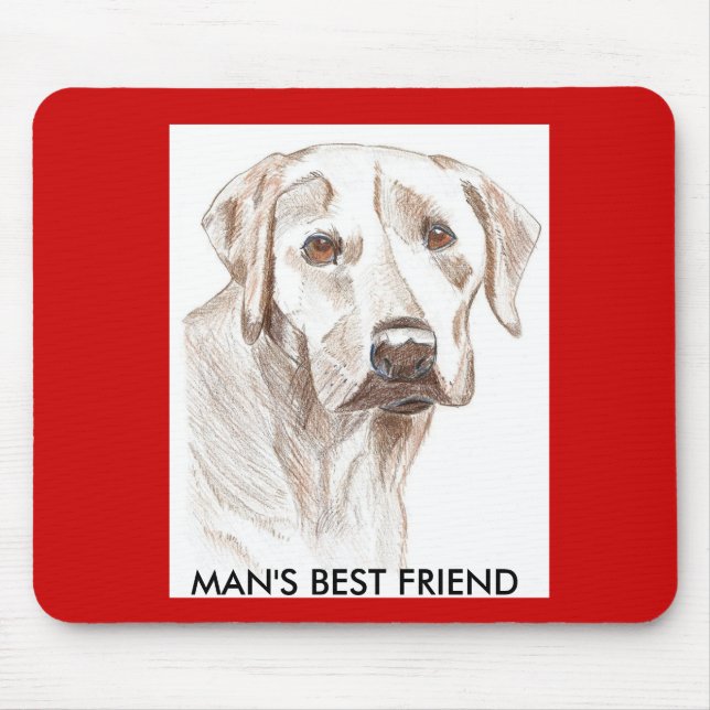 Tapis De Souris Mousepad d'amants de chiot de Labrador (Devant)