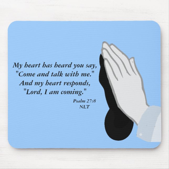 Tapis De Souris Mousepad de 27:8 de psaume (Devant)