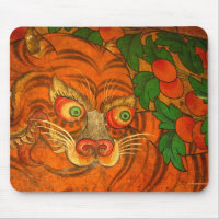 Mousepad de acroupissement de tigre