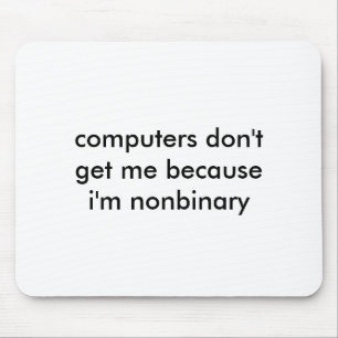 Tapis De Souris Mousepad de ballot de Nonbinary