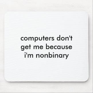 Tapis De Souris Mousepad de ballot de Nonbinary