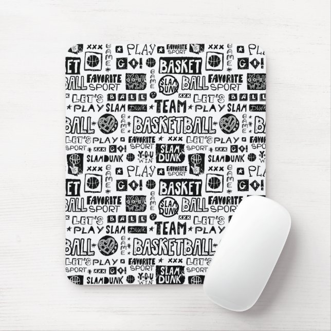 Tapis De Souris Mousepad de basket (Avec souris)
