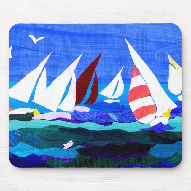 Tapis De Souris Mousepad "de bateaux à voile" (Devant)