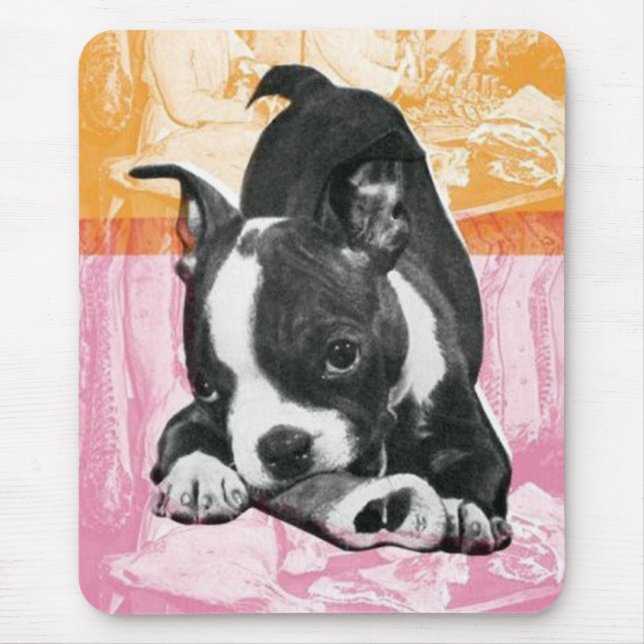 Tapis De Souris Mousepad de Boston Terrier (Devant)