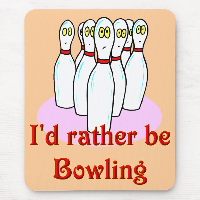 Tapis De Souris mousepad de bowling (Devant)