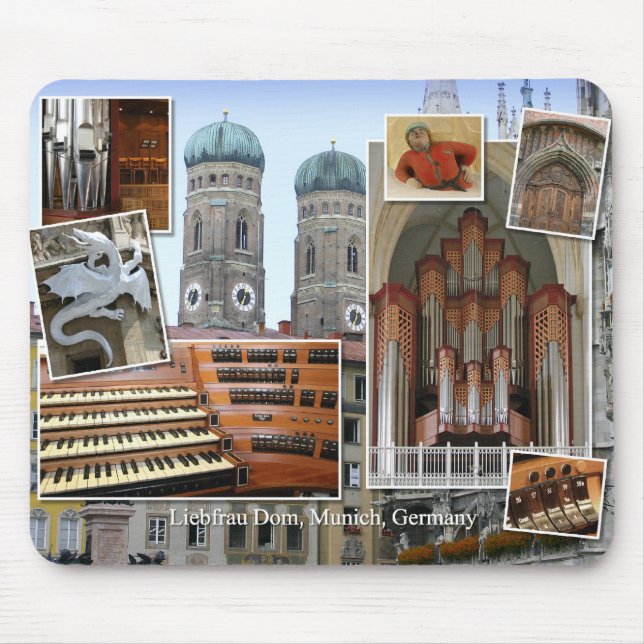 Tapis De Souris Mousepad de cathédrale de Munich (Devant)