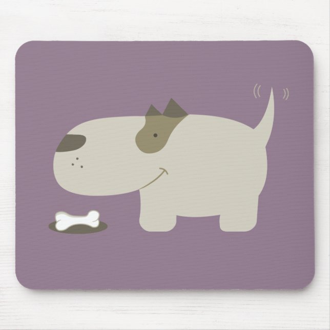 Tapis De Souris Mousepad de chien de bande dessinée (Devant)