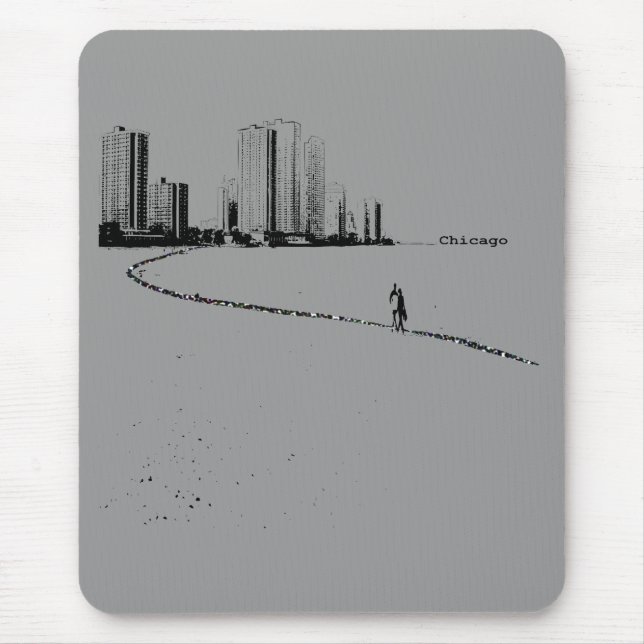 Tapis De Souris Mousepad de cru d'amants de Chicago (Devant)