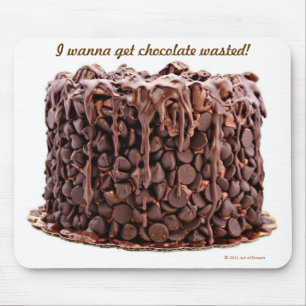 Tapis De Souris Mousepad de gâteau gaspillé par chocolat