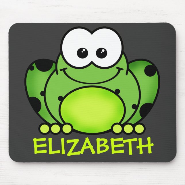 Tapis De Souris Mousepad de grenouille personnalisée (Devant)