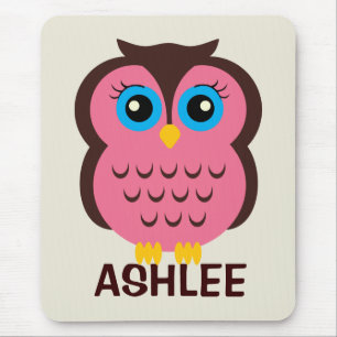 Tapis De Souris Mousepad de hibou personnalisé pour les enfants