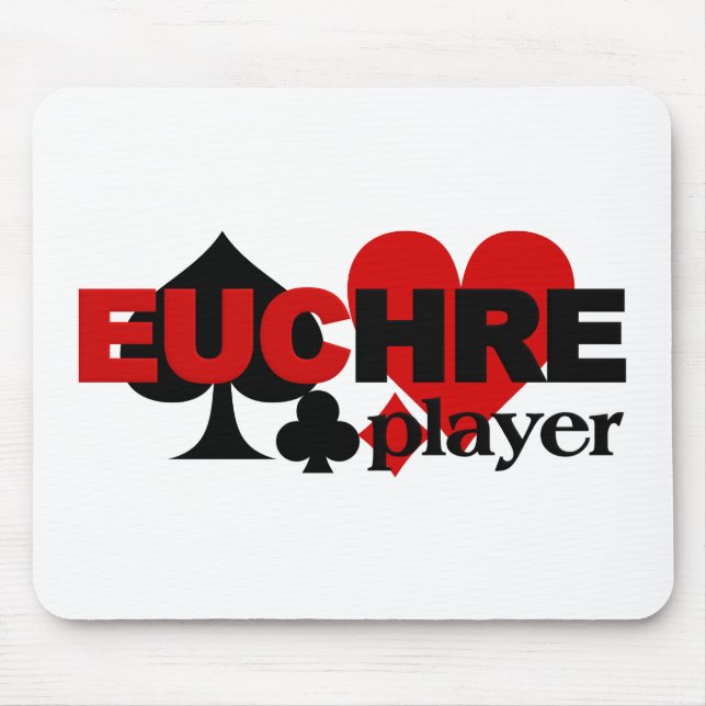 Tapis De Souris Mousepad de joueur d'Euchre (Devant)