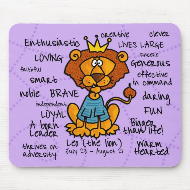Tapis De Souris mousepad de Lion (Devant)