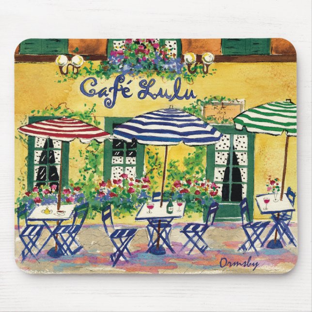 Tapis De Souris Mousepad de Lulu de café (Devant)