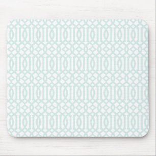 Tapis De Souris Mousepad de motif de treillis - bleu-clair