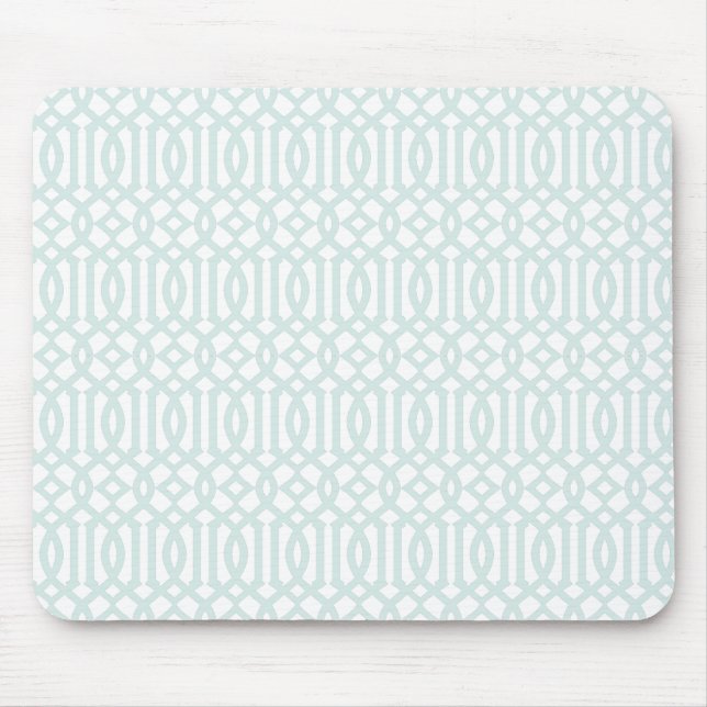 Tapis De Souris Mousepad de motif de treillis - bleu-clair (Devant)