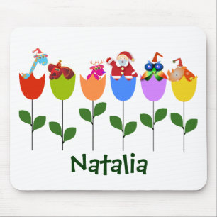 Tapis De Souris Mousepad de Noël : Tulipes II