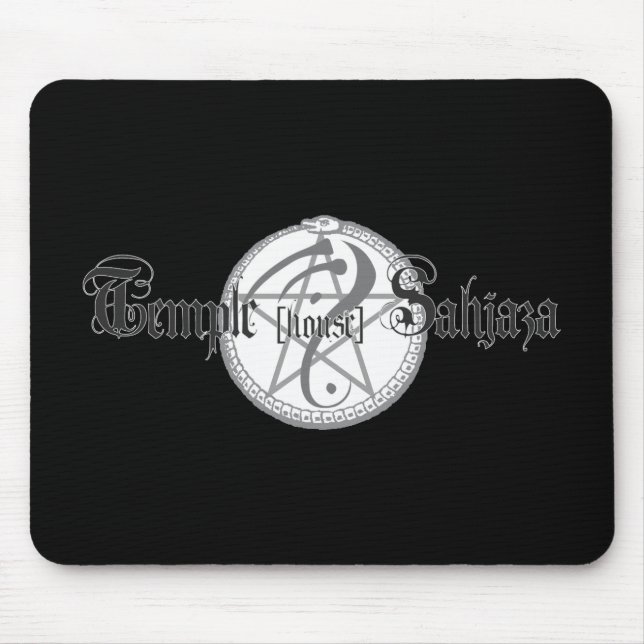 Tapis De Souris Mousepad de noir de logo de Sahjaza (Devant)