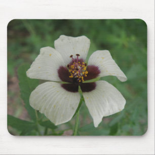 Tapis De Souris Mousepad de Passionflower blanche et violette